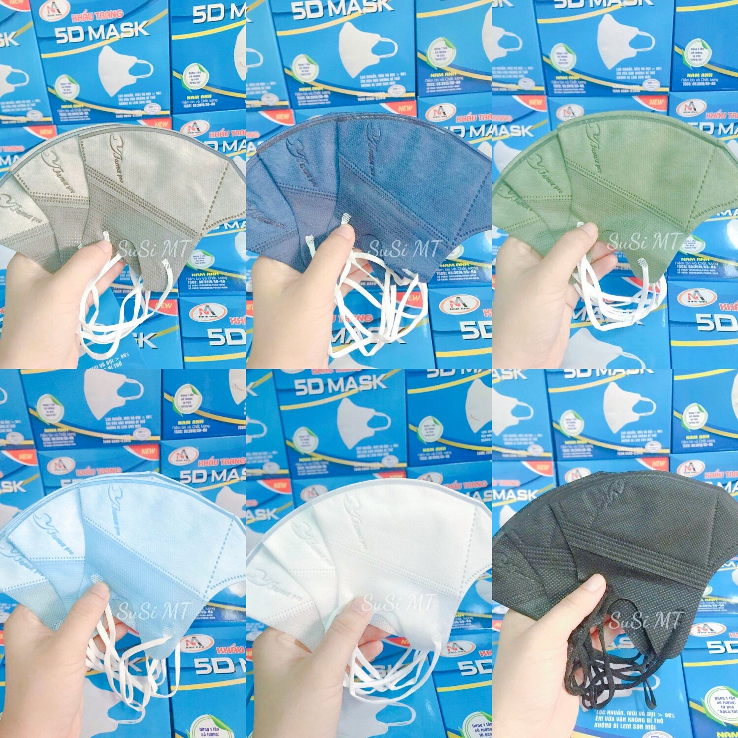 100 cái khẩu trang 5d nam anh dày, đẹp