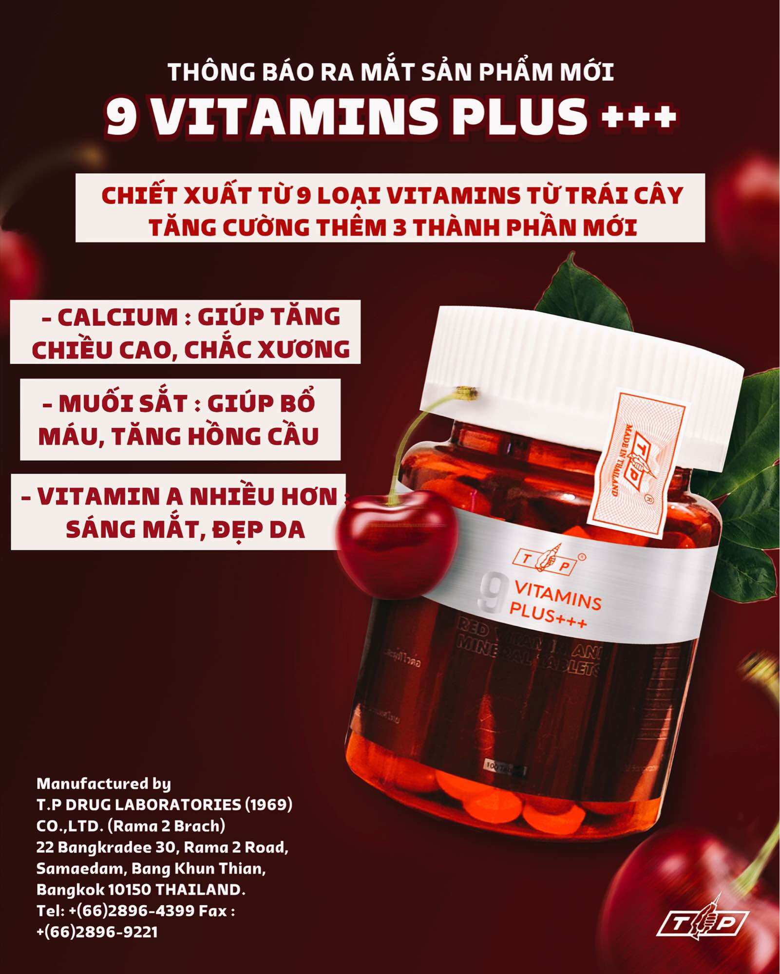9 Vitamins Plus Tăng Cân TP Thái Lan