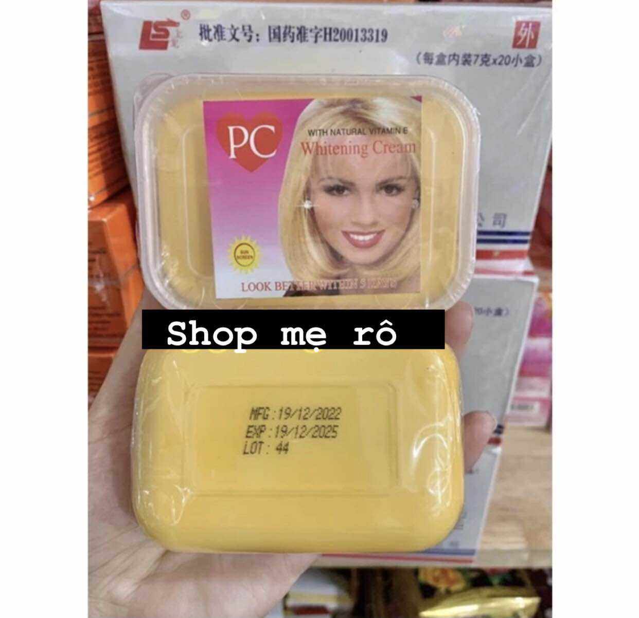 kem xê vuông cốt thái Lan hủ 100g