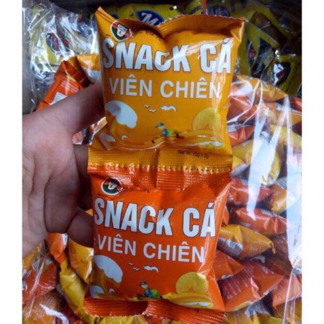 sỉ 1 bịch 60 gói snack cá viên chiên