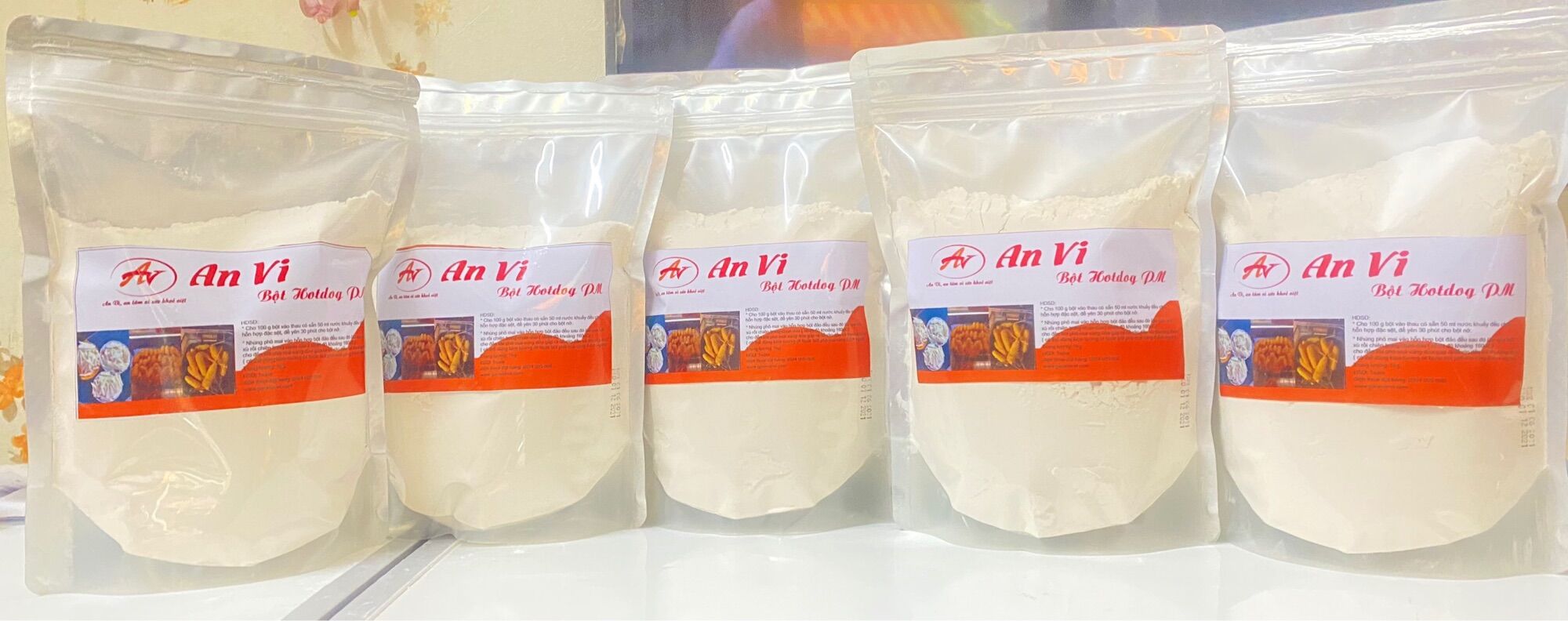 Bột hotdog phô mai que An Vi 10kg
