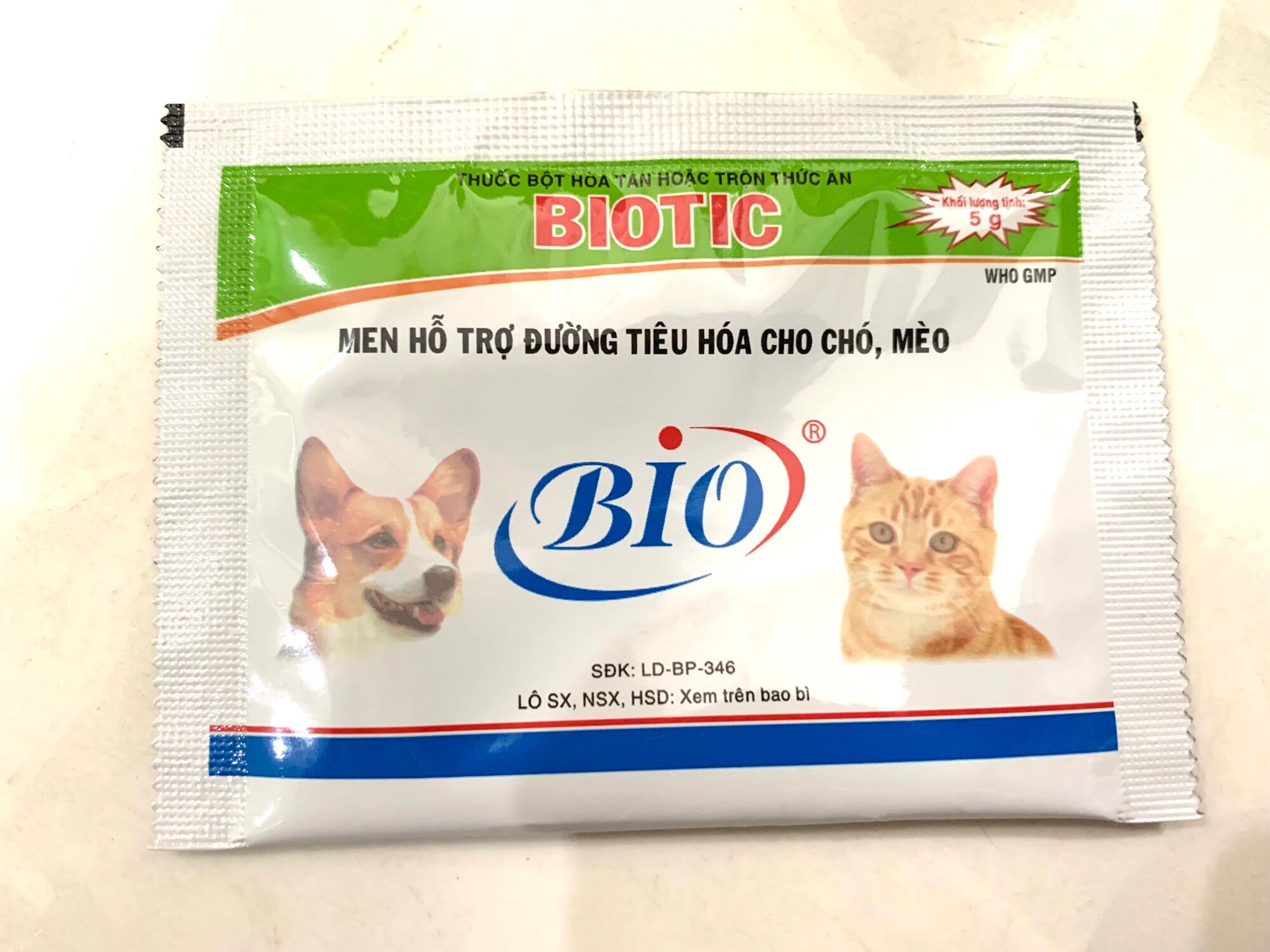 10 gói Men tiêu hoá chó, mèo.