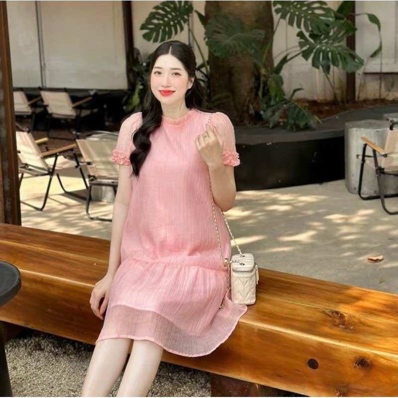 Đầm bầu voan 2 lớp mùa hè siêu mát