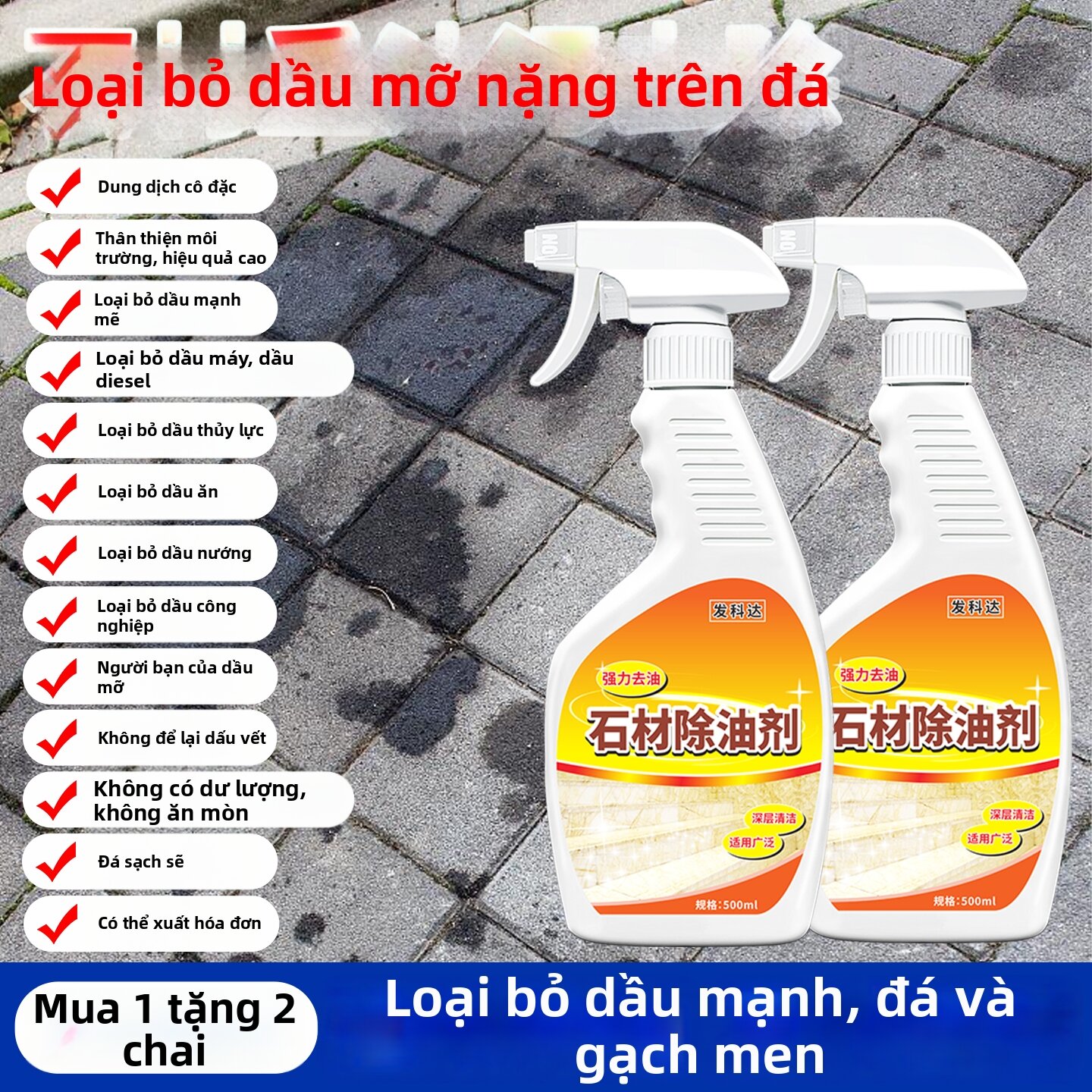 FAKEDA | Chất Tẩy Dầu Mỡ cho Đá
