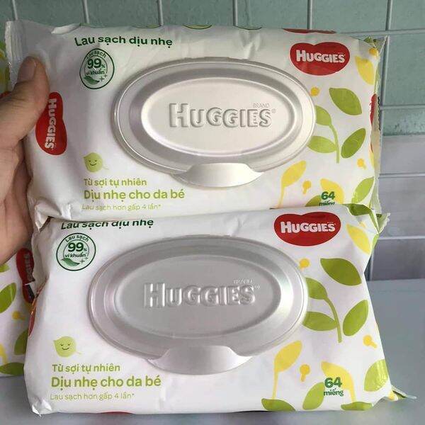 COMBO 2GÓI Khăn ướt Huggies (gói 64tờ)