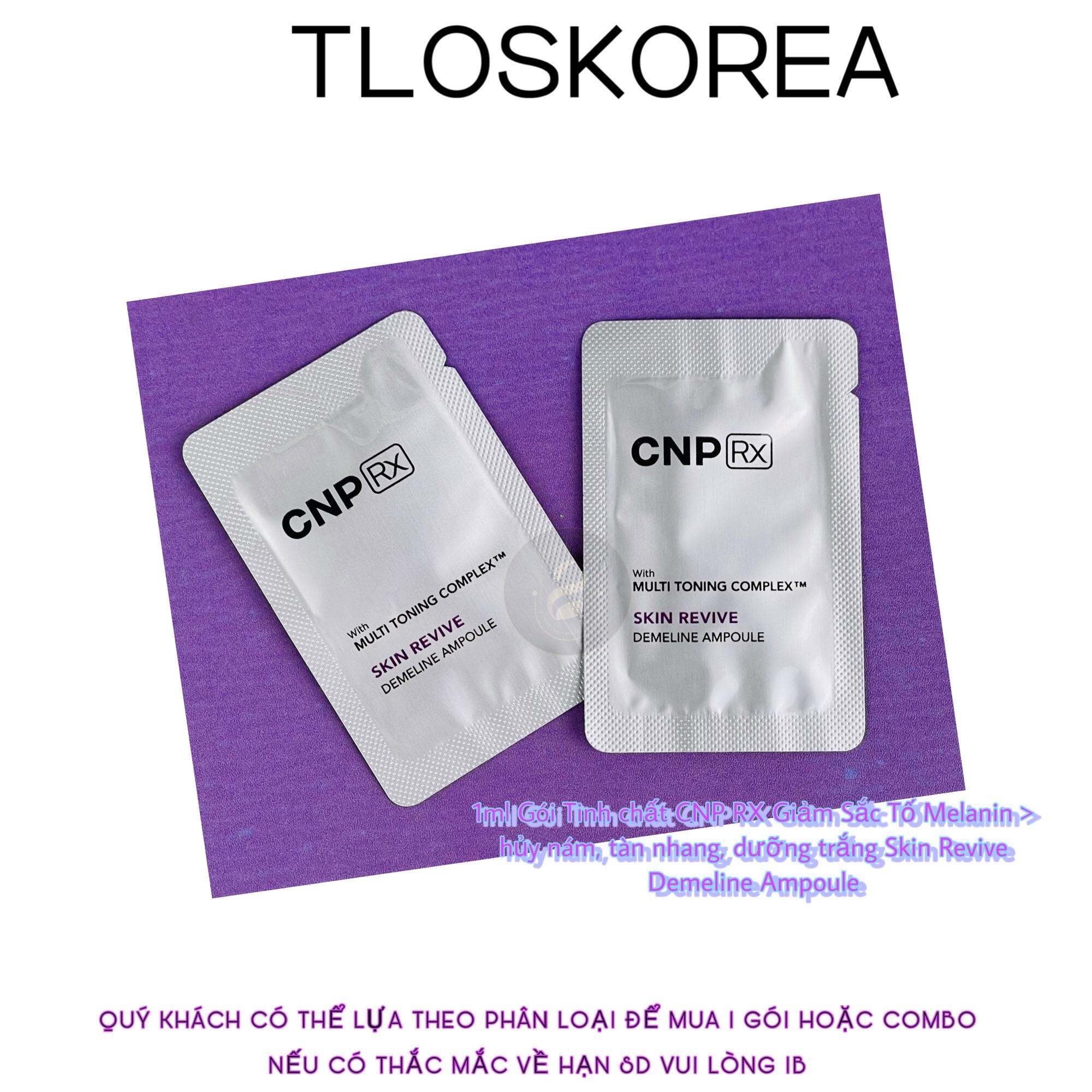 Gói sample tinh chất siêu hủy nám dưỡng trắng vượt trội - CNP Multi Toning Complex Skin Revive Demeline Ampoule 1ml