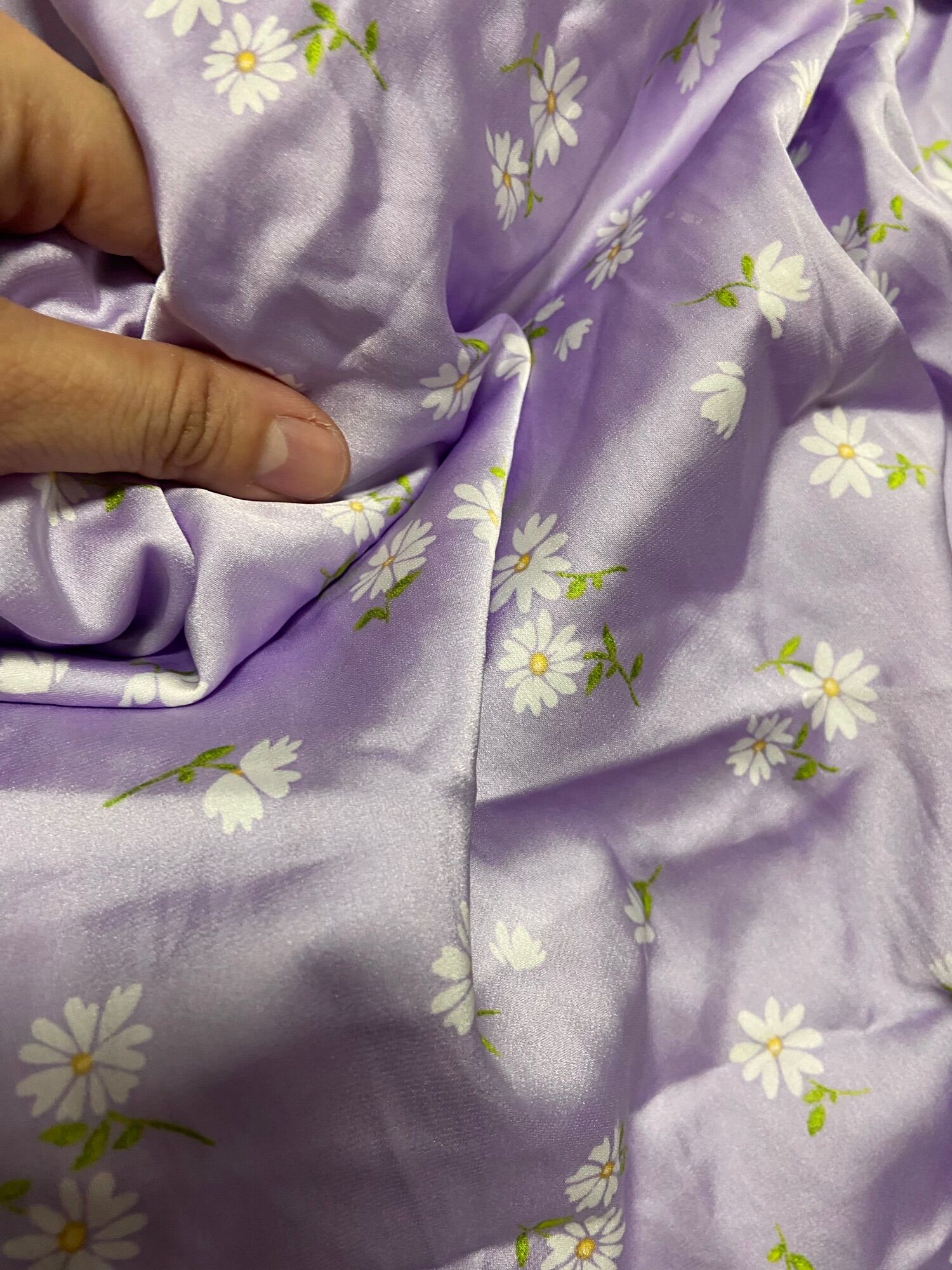 2m vải lụa satin mềm mịn mát co giản nhẹ sang đẹp khổ 1m5(A5)