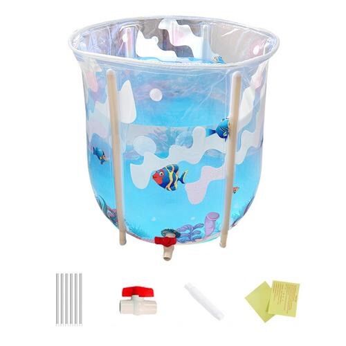 Bể bơi, Bồn tắm gấp gọn trong suốt cho bé tập bơi