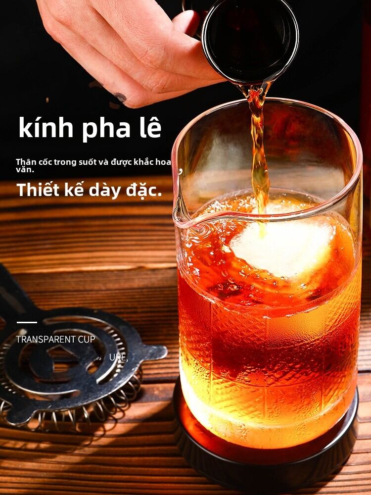Cốc Thủy Tinh Pha Chế Cỡ Lớn Kiểu Nhật Bar Mixing Glass Cốc Đựng Cocktail Dụng Cụ Pha Chế Đồ Uống Bằng Thủy Tinh Pha Chế