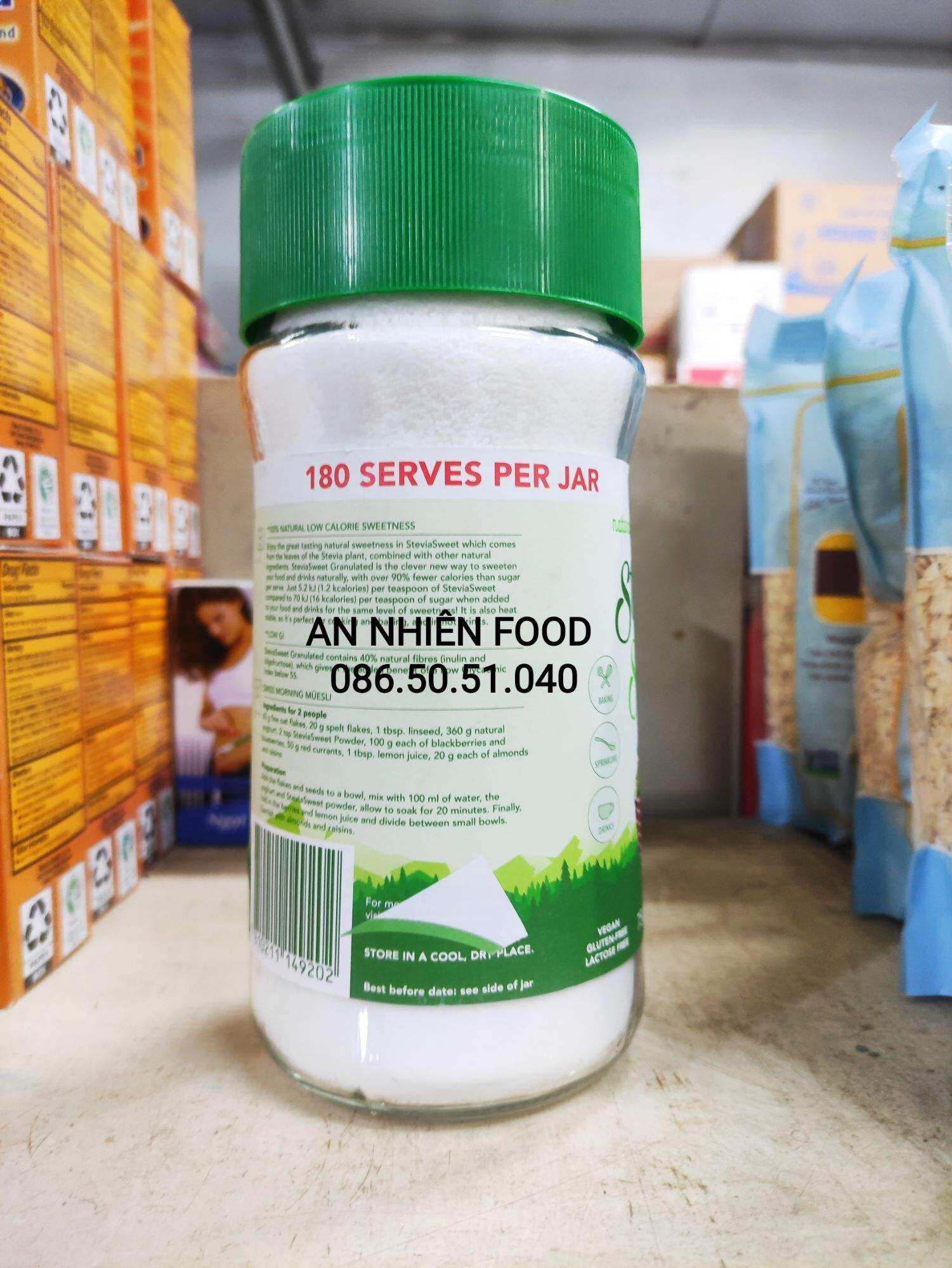 Đường Ăn Kiêng lọ 90 gram hiệu Hermestas