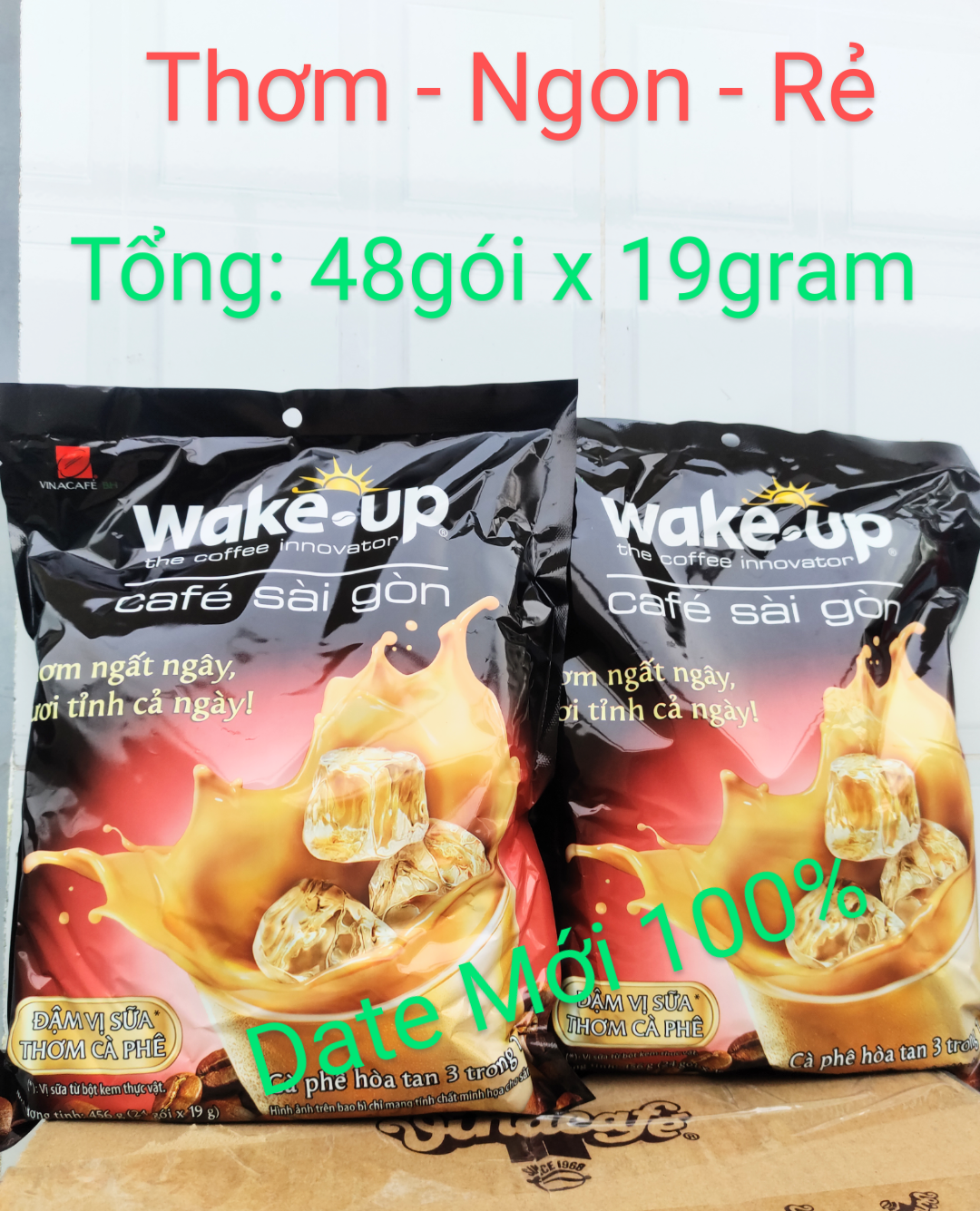 Combo 2 bịch cà phê wake up sài gòn thơm ngon rẻ