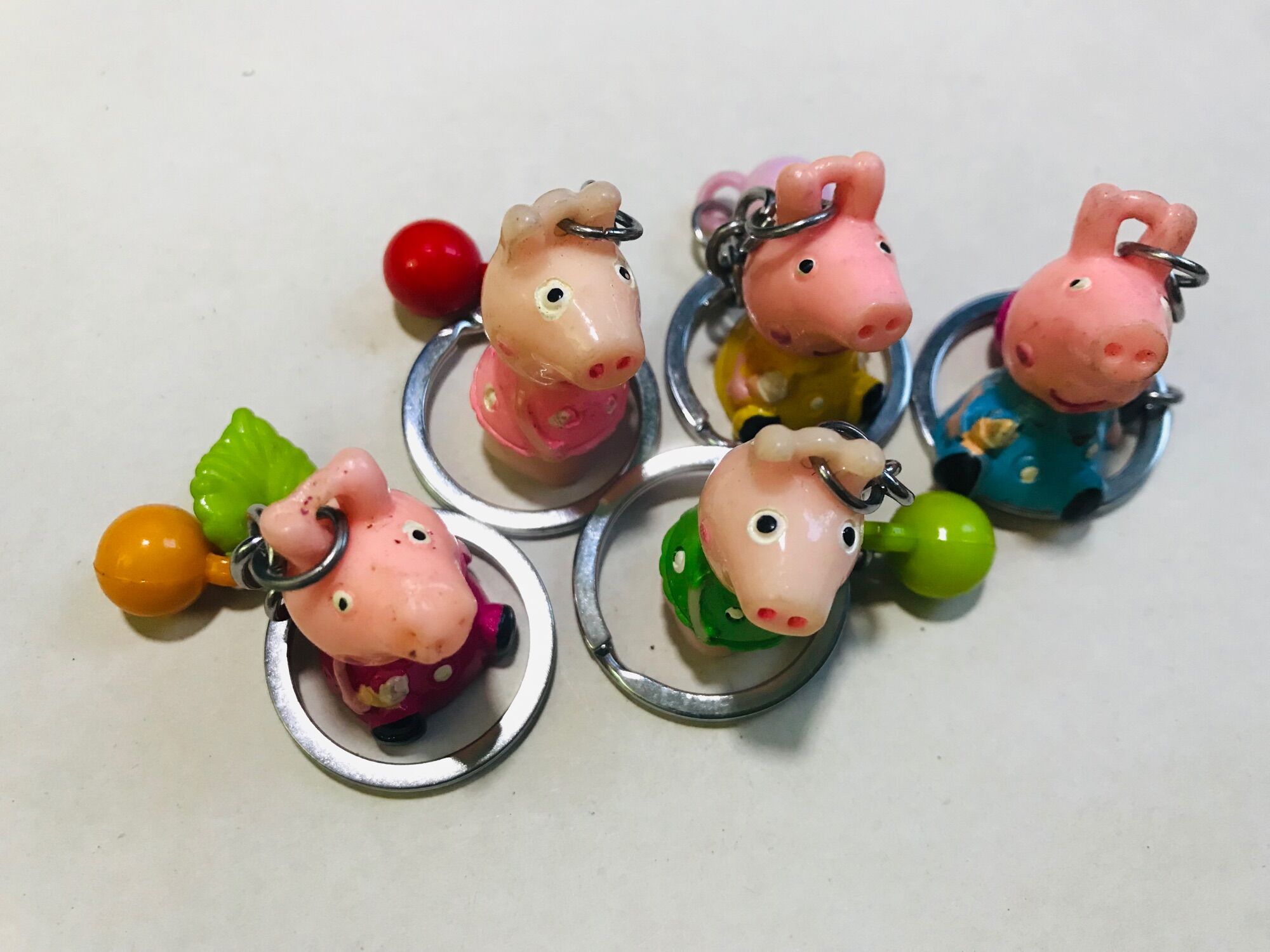 💥Set 10 Móc Khoá Heo Peppa Nhiều màu(Hình thật)
