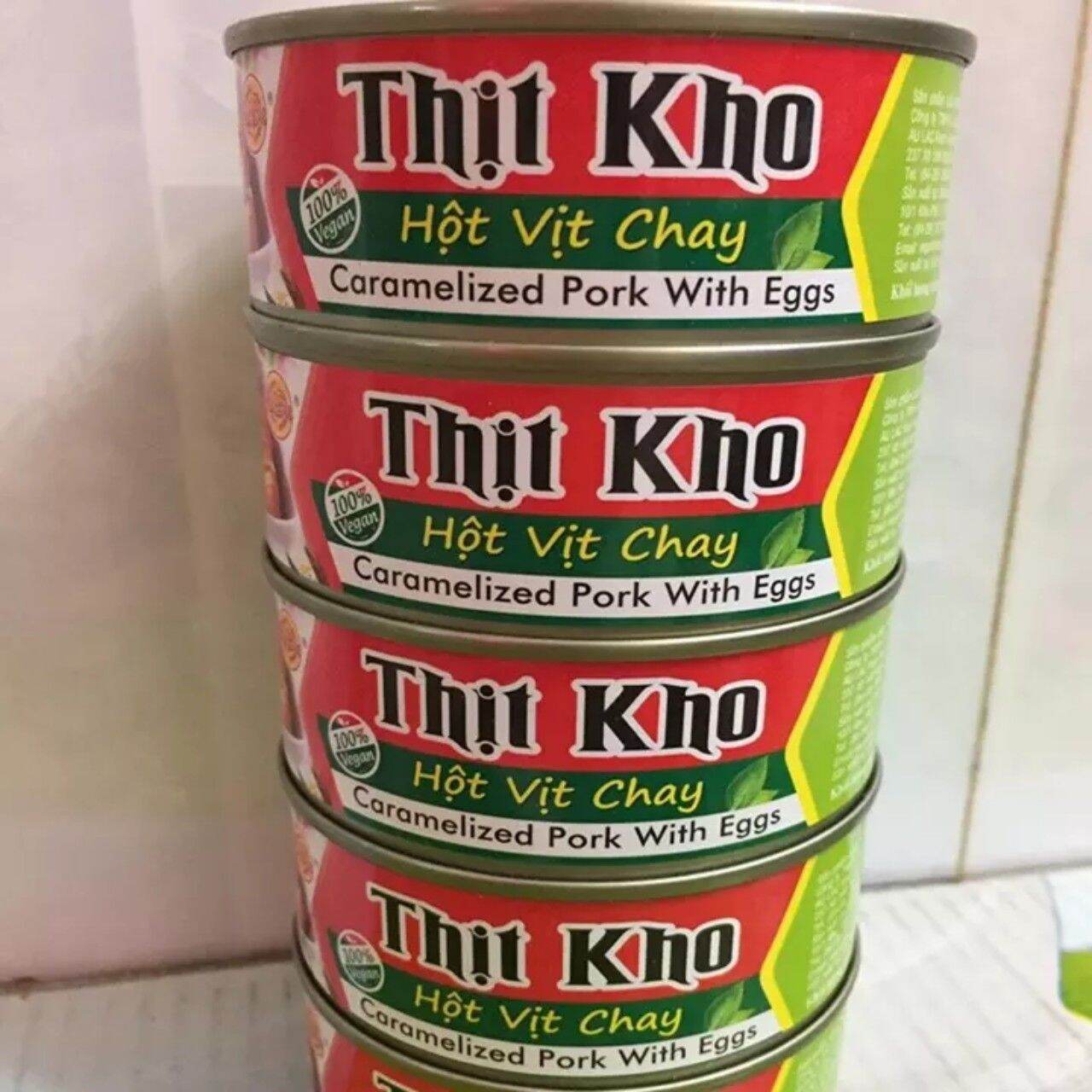 Combo 3 lon thịt kho hột vịt chay
