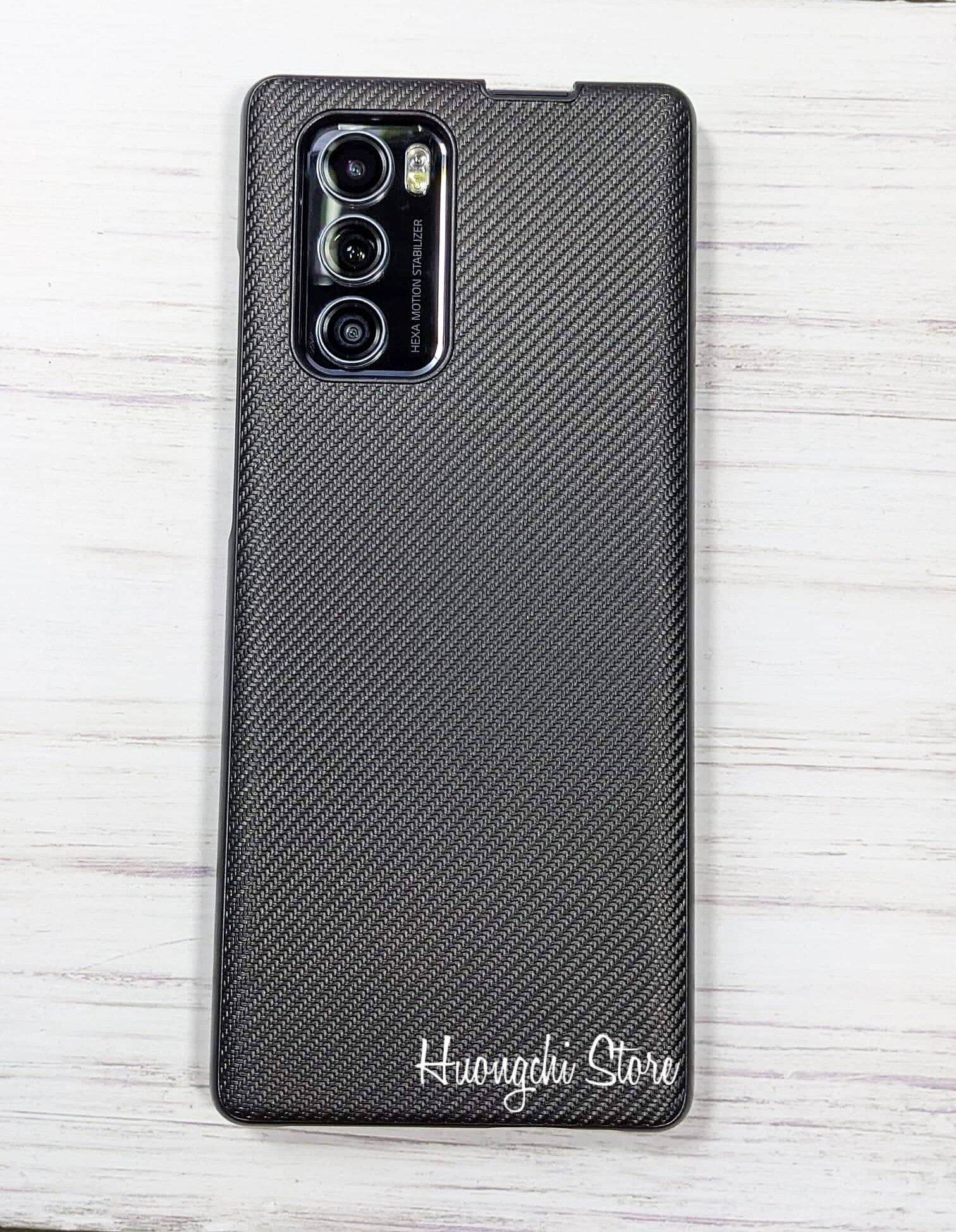 Ốp lưng cho điện thoại LG Wing sợi Carbon cao cấp