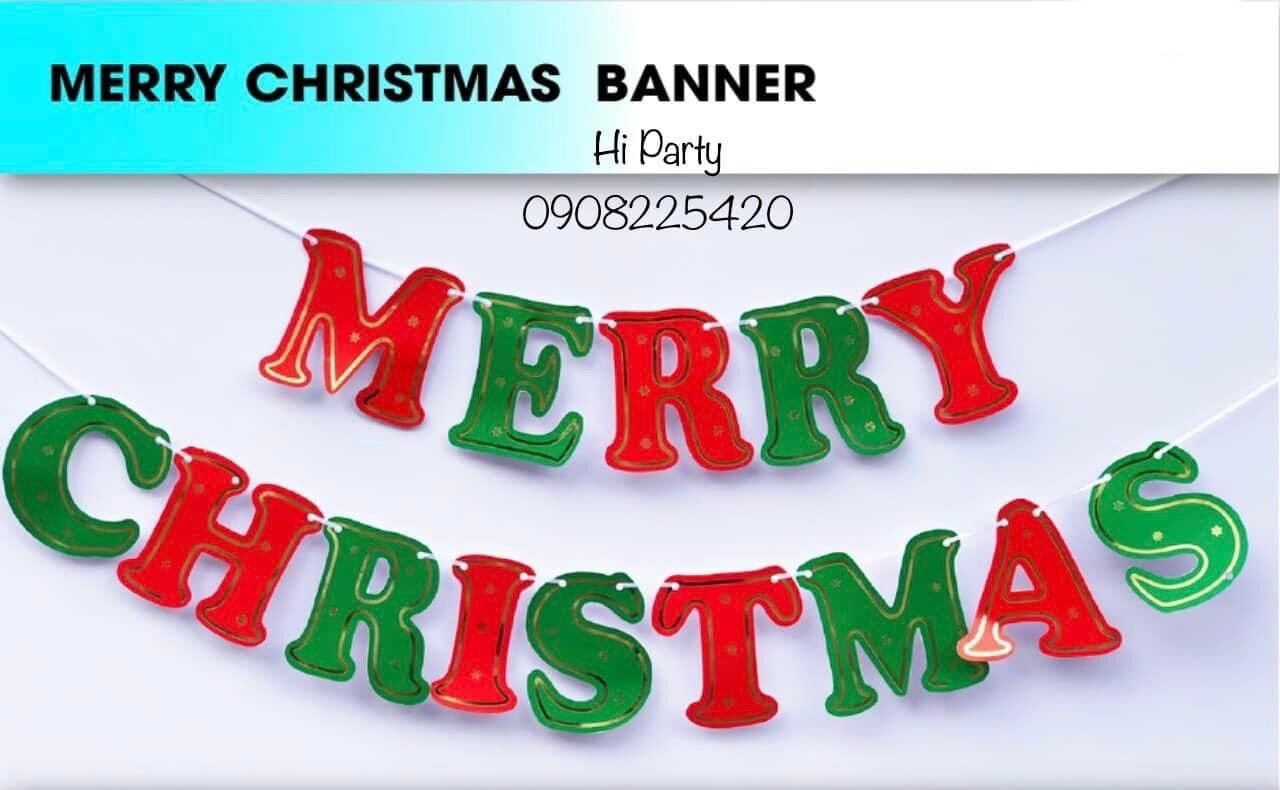 Bộ dây chữ Merry Christmas