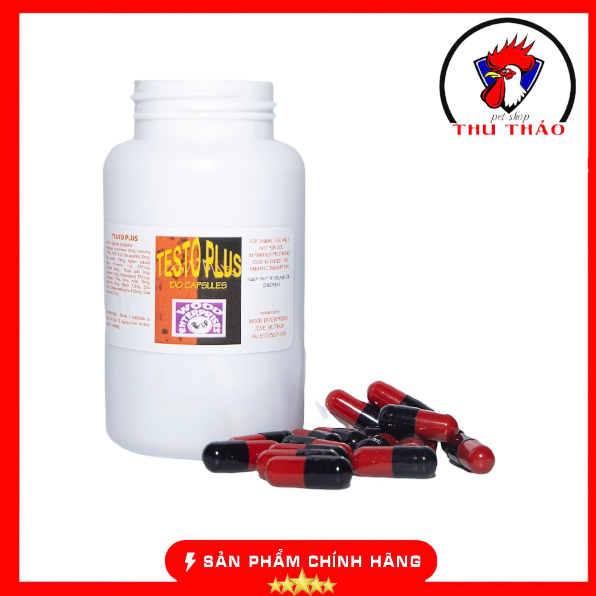 TESTO PLUS sung hừng gà, hung hăng, máu chiến, gà tơ chậm cự