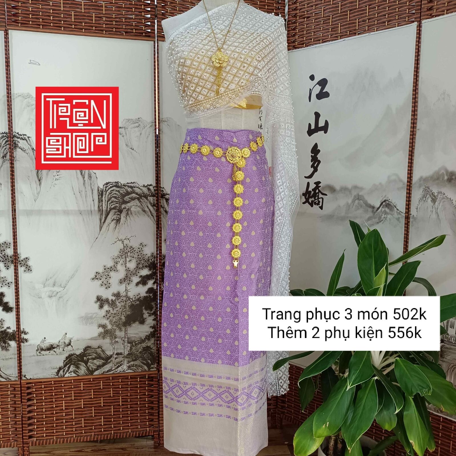 Set trang phục Thái Lan 5 món hàng new