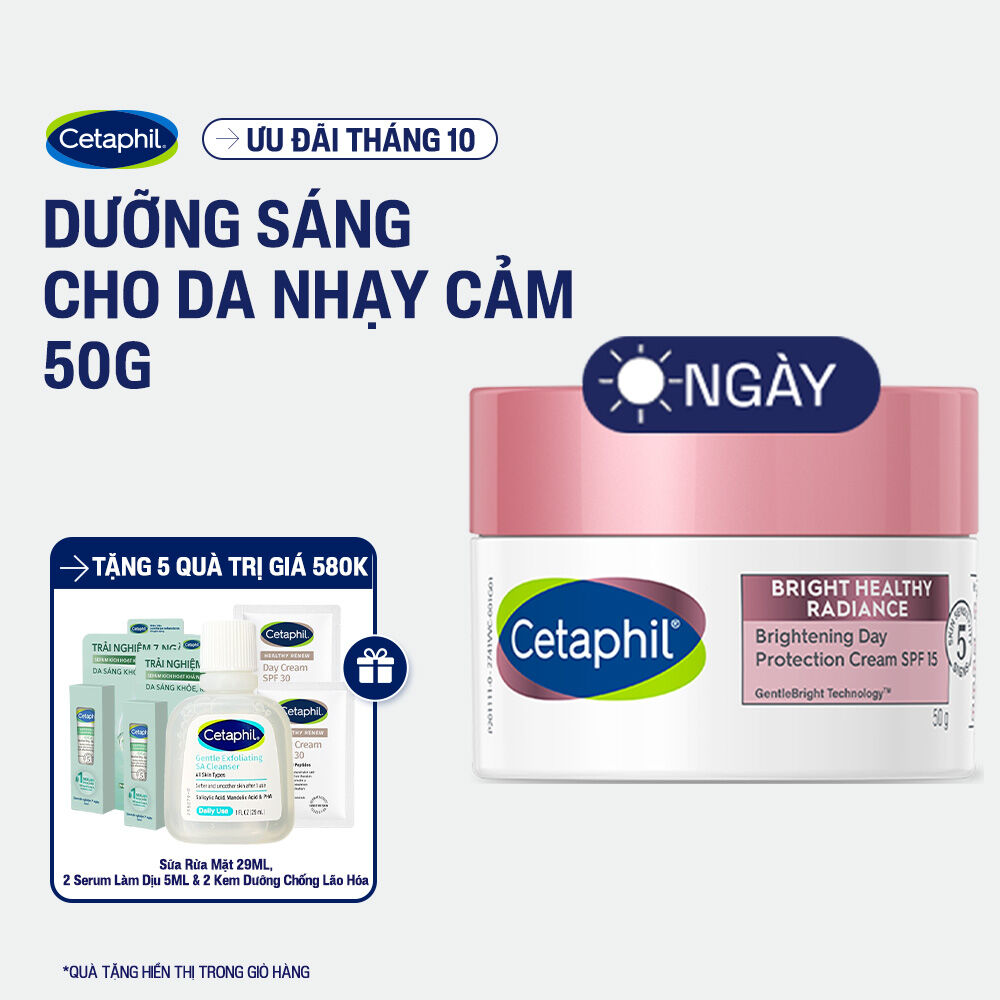 Kem dưỡng ẩm làm sáng da ban ngày Cetaphil Bright Healthy Radiance Day Protection Cream SPF15 50g