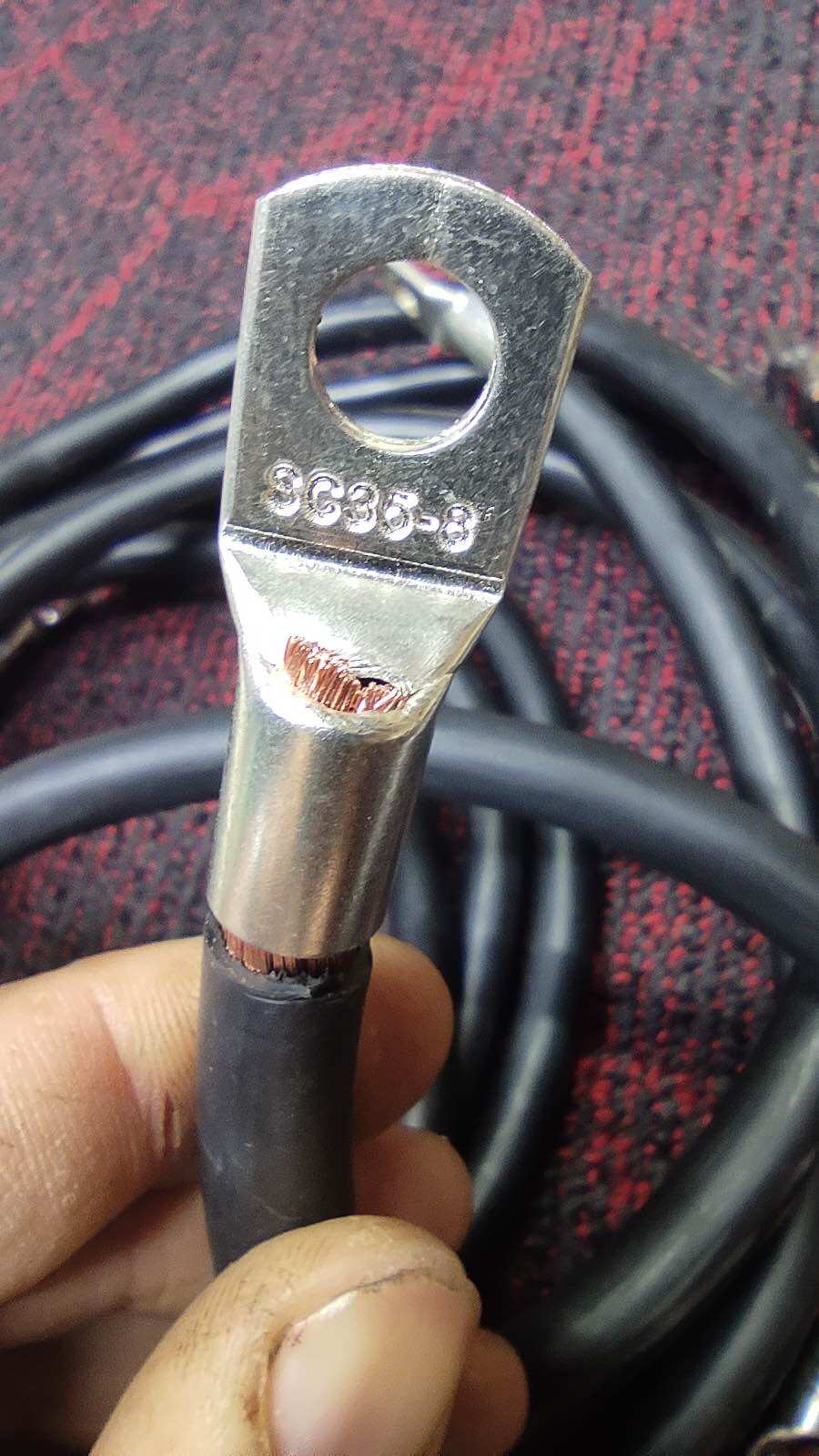 Dây cáp m35 lõi 8mm vỏ mỏng quấn máy hàn cell pin