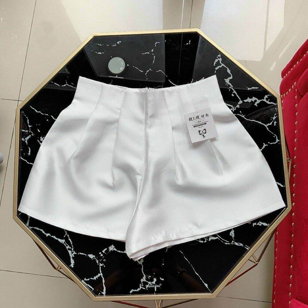 Quần phồng tacta xêp ly bản cao khóa dây kéo hót trend q888/ quần short đùi dáng xoè phồng sang chảnh