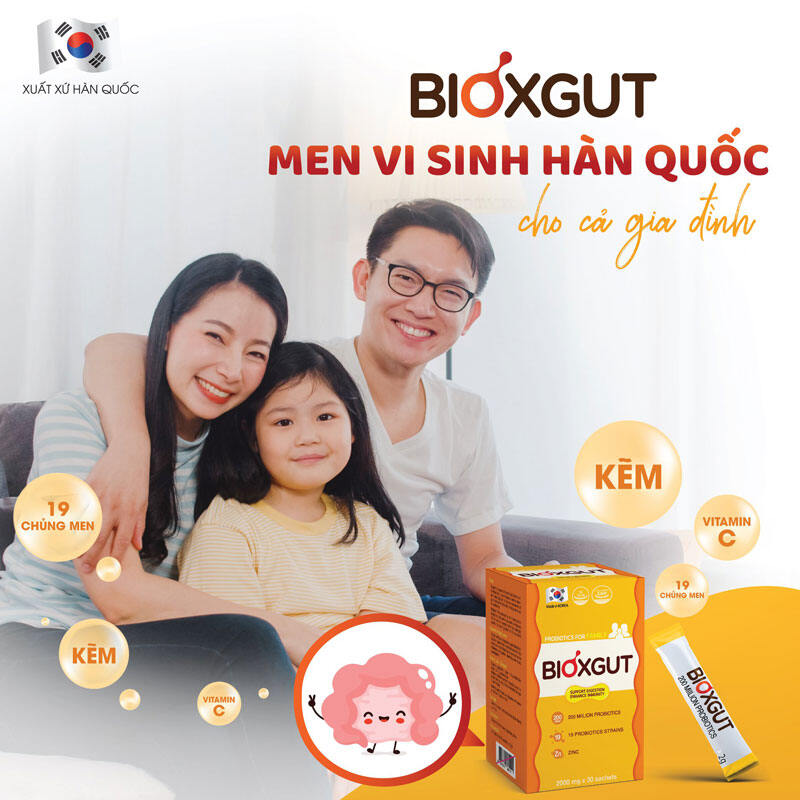 Chính hãng Men vi sinh Bioxgut - Nhập khẩu chính hãng Hàn Quốc