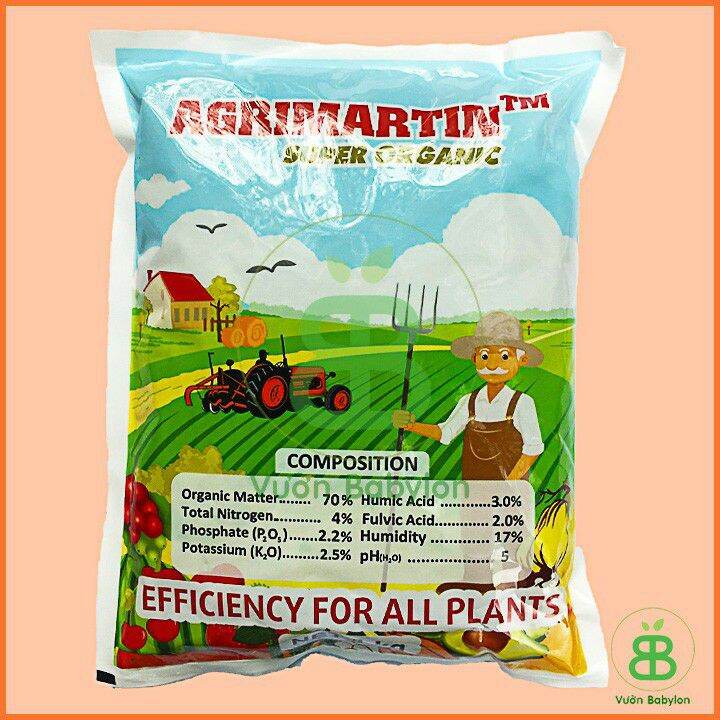 Phân hữu cơ bỉ agrimartin gói 1kg