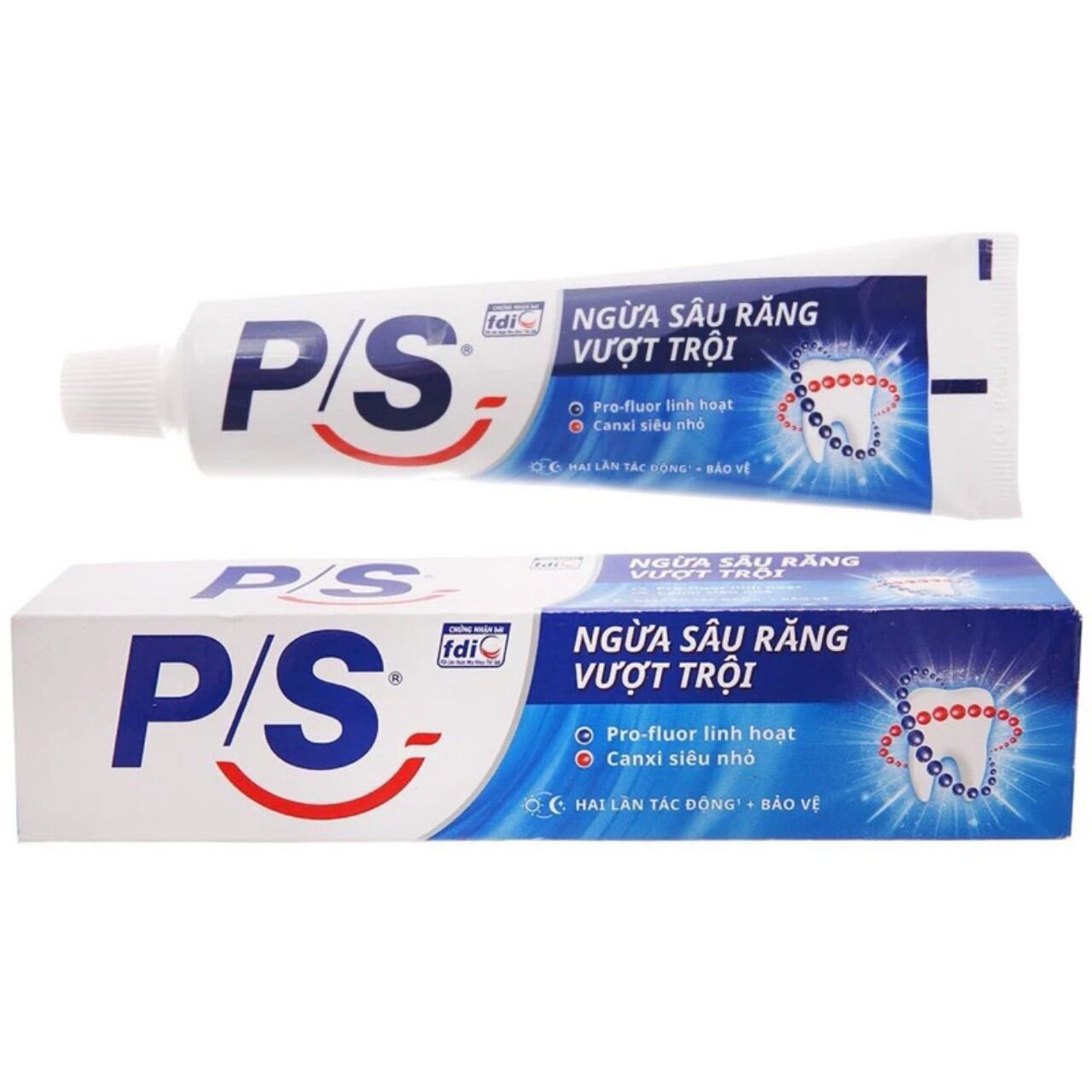 Combo (3cây x 180g )Kem đánh răng P/S ngừa sâu răng vượt trội