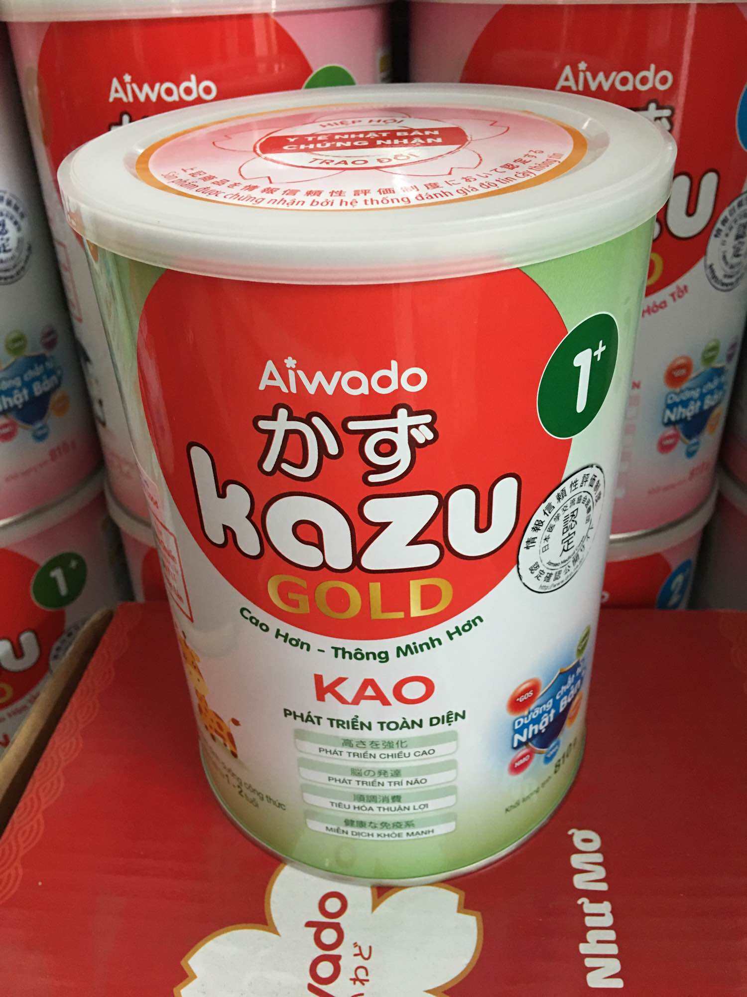 Sữa bột Kazu Kao 1+ 810g date 2025