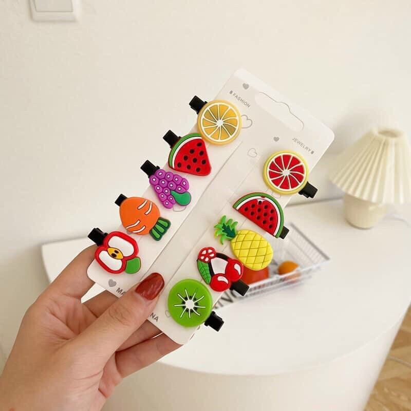 Set 10 kẹp mái nhựa cho bé