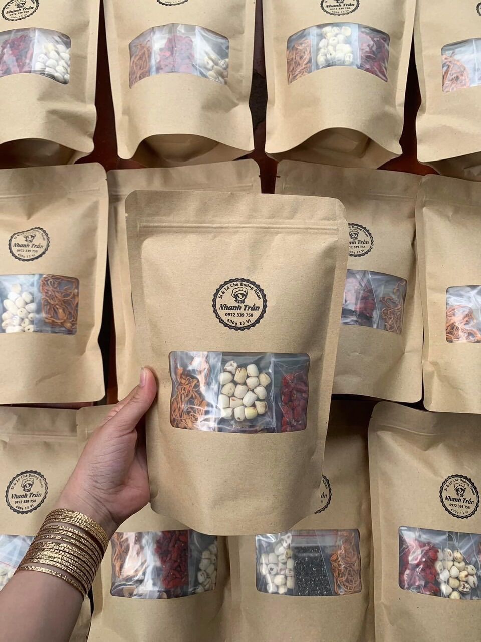 sét chè dưỡng nhan 400g 13vị
