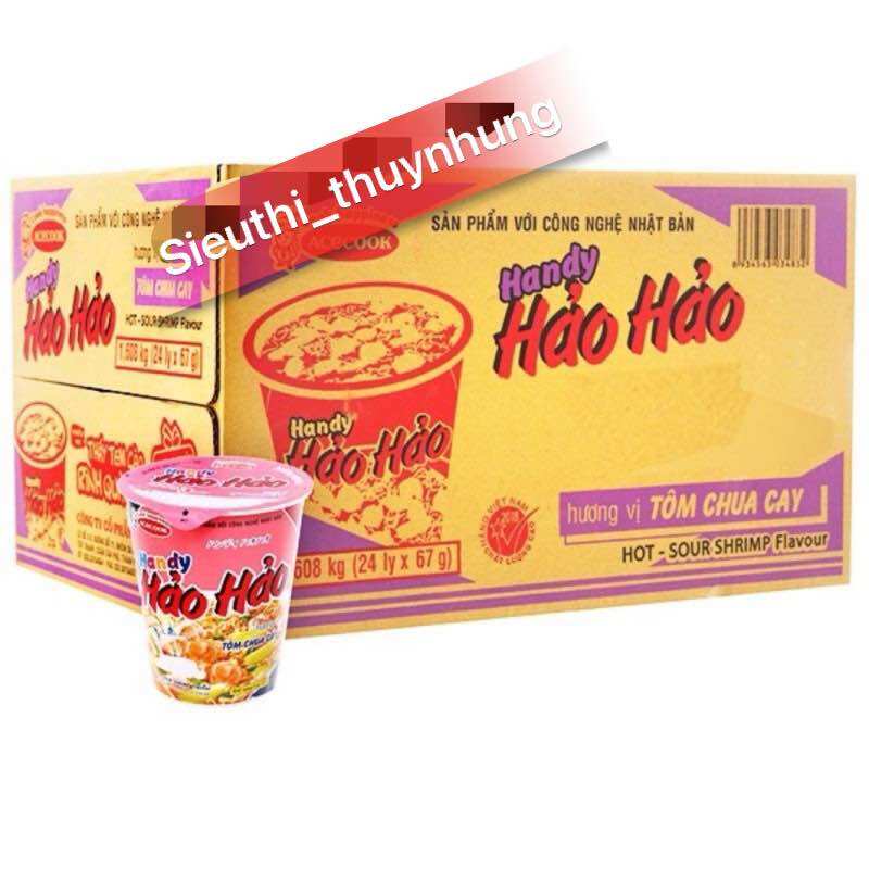 Thùng 24 Ly Mì Hảo Hảo Cốc x 67g