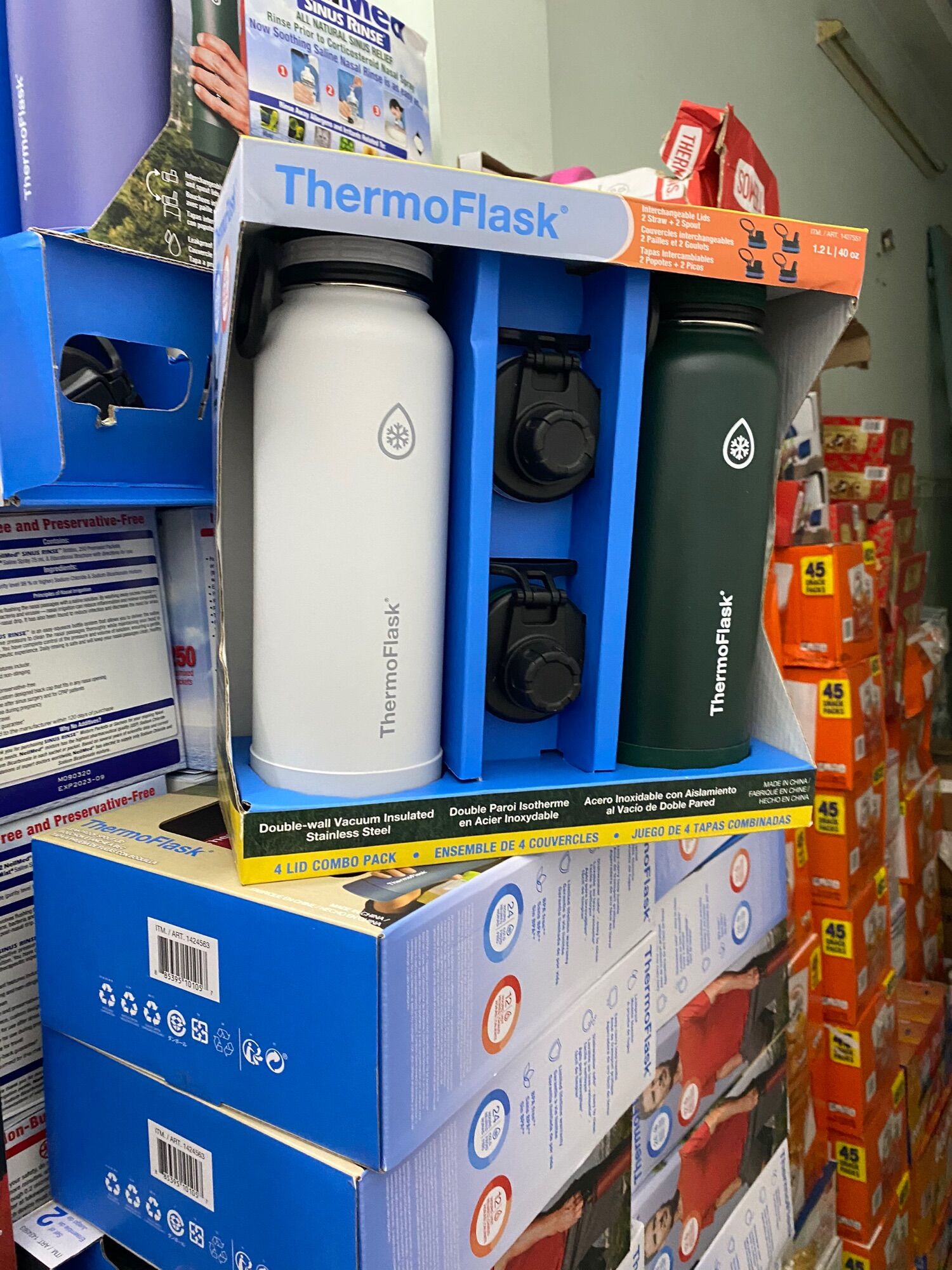 SET 2 bình giữ nhiệt ThermosFlask 1.2l Chuẩn Mỹ