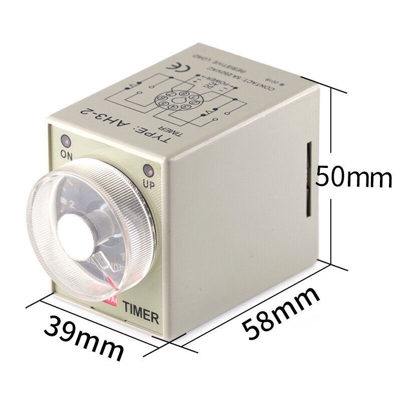 Rơ le thời gian ah3-3 ckc - bộ timer 1s 10s 30s 60s 10m 30m | lakisan