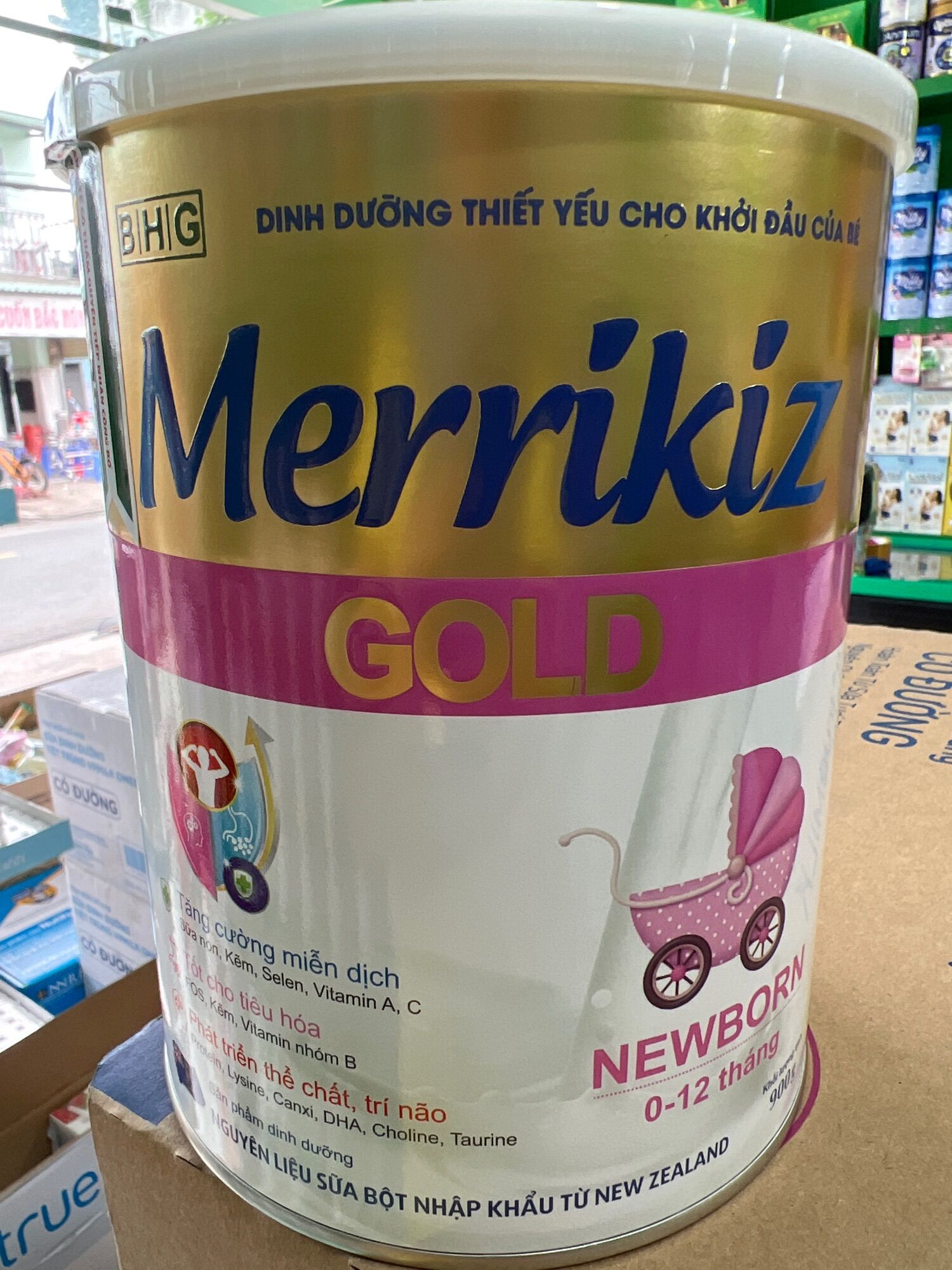 [HCM]Sữa Merrikiz gold newborn 900g