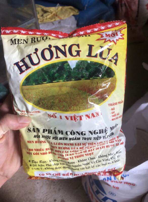 Men nấu Rượu Hương Lúa