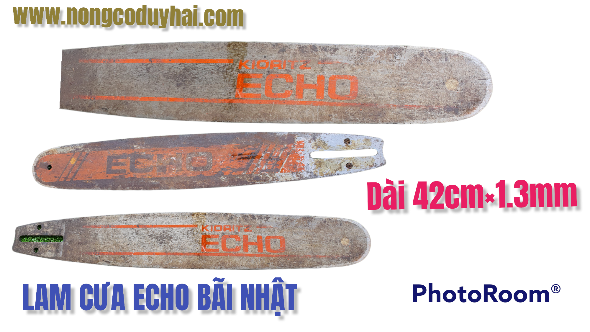 Lam cưa nhật bãi echo dài 42cm rãnh lam 1.3mm