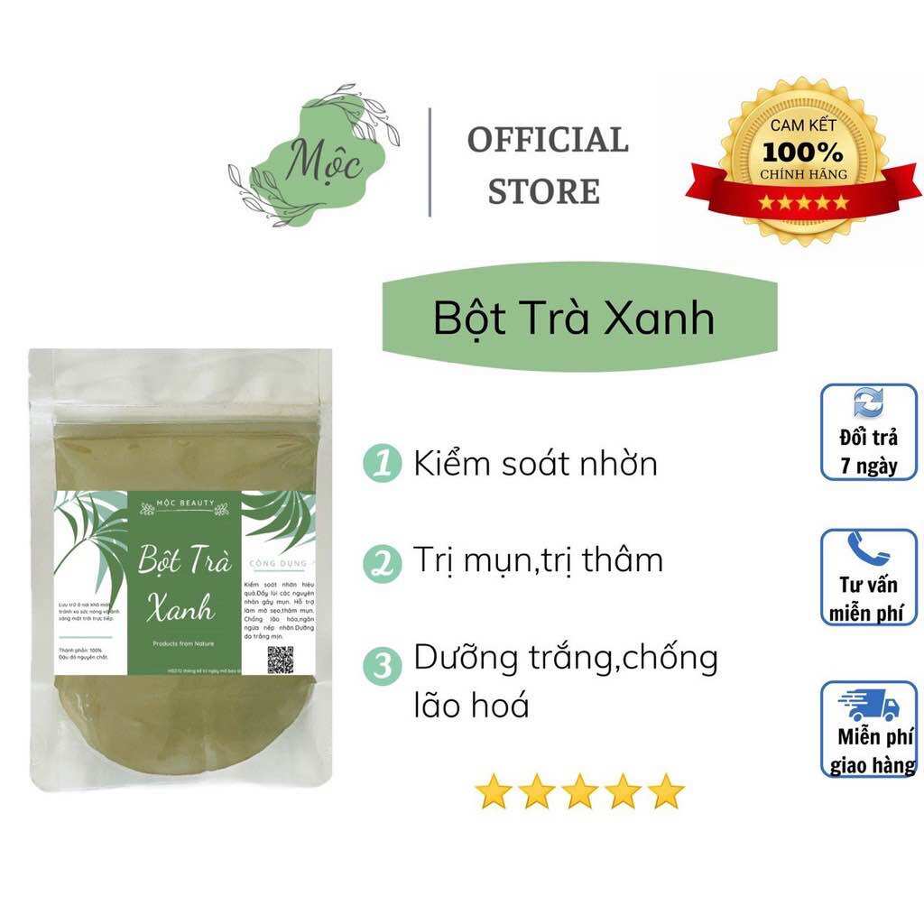 Bột trà xanh nguyên chất 100gr