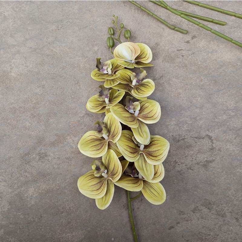 Cành lan hồ điệp lụa 3d cao cấp nhánh to 65cm