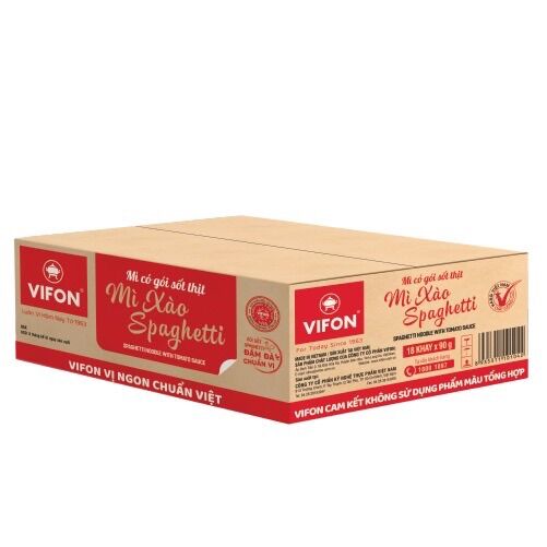 Thùng 18 khay mì xào spaghetti vifon