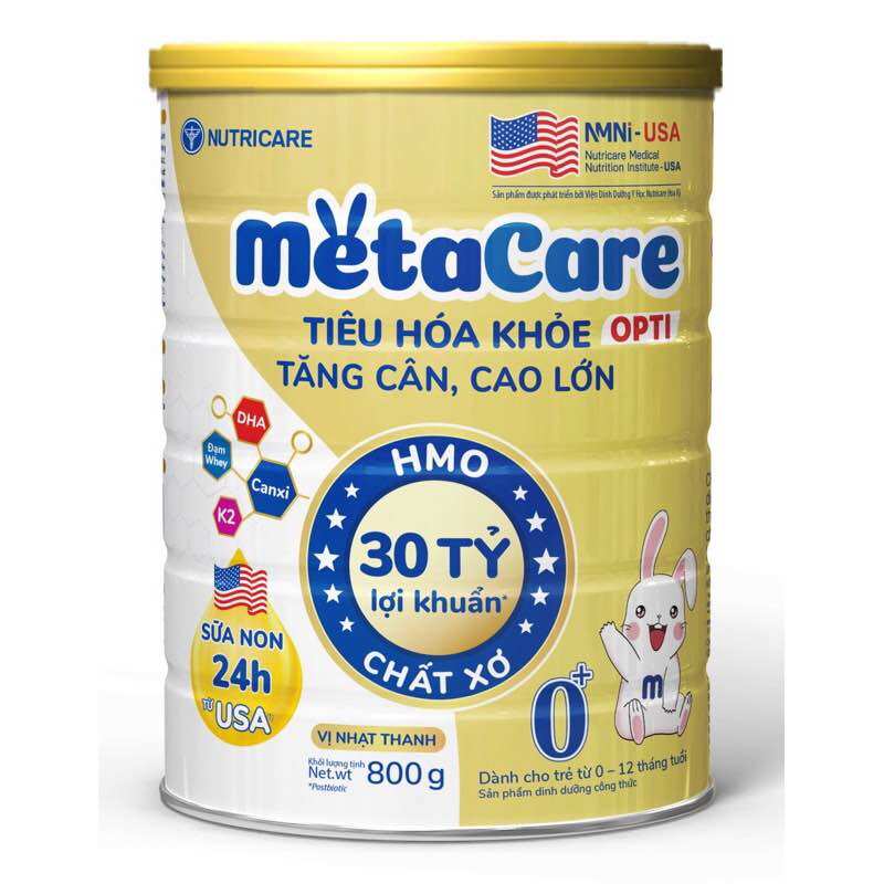 Sữa bột metacare gold số 0 800g - mẫu mới