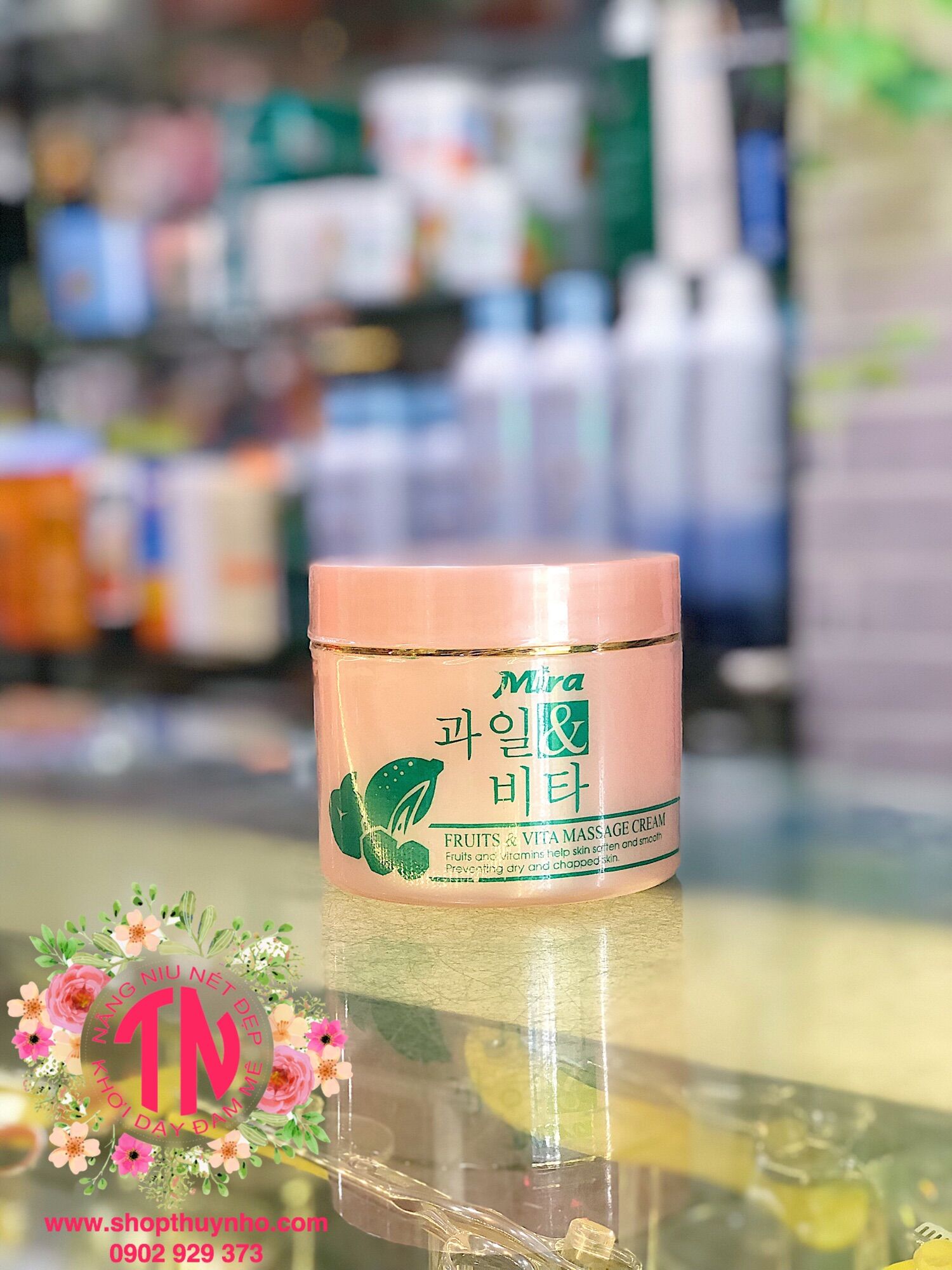 Kem Massage Hồng Mira Fruit & Vita Massage Cream
