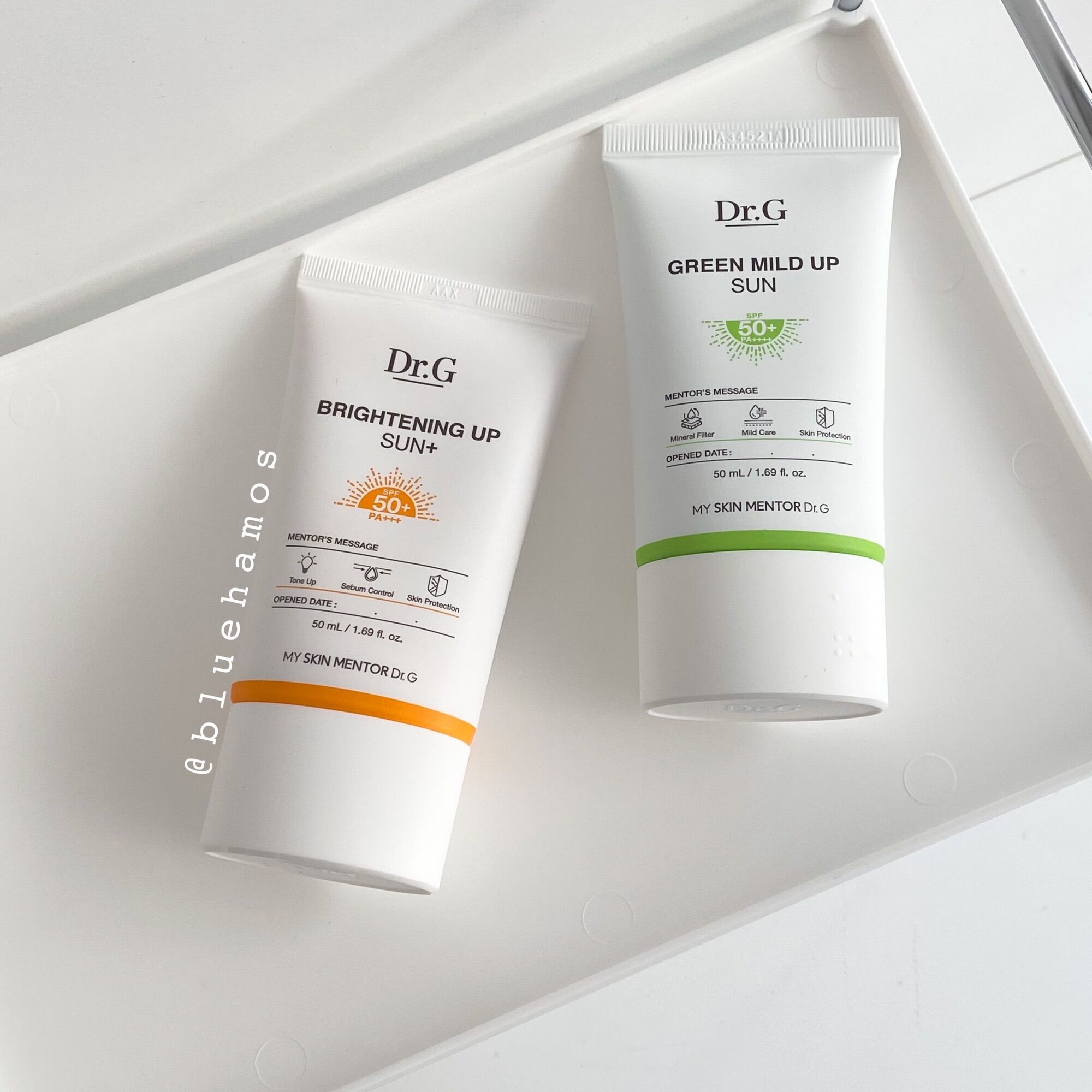 Kem chống nắng dr.g green mild up sun+/ brightening up sun+