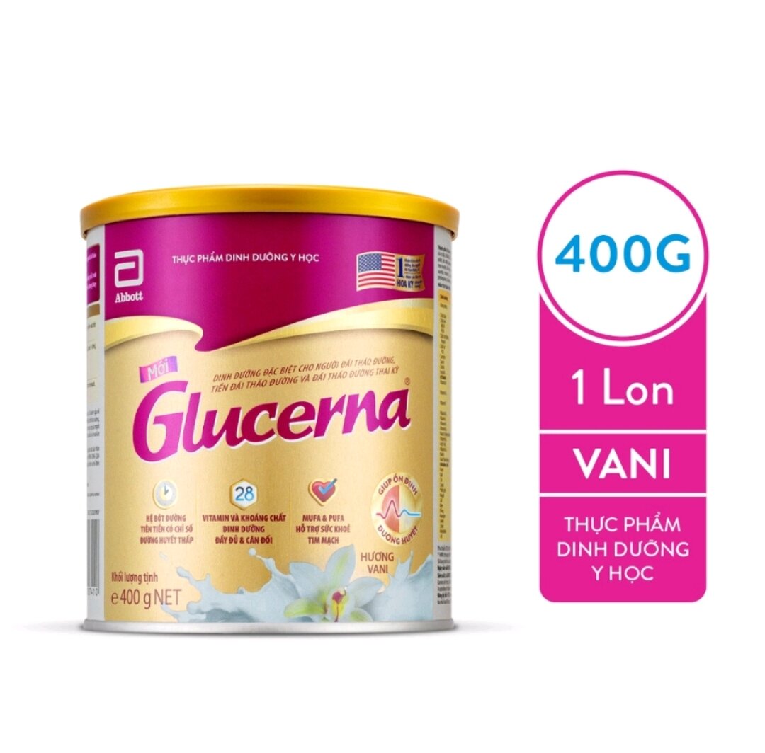 Sữa Bột Glucerna Hương Vani 400g [Date Mớ]
