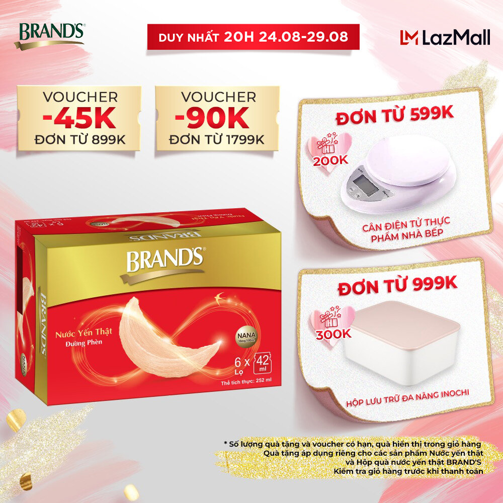 Nước yến thật brand's đường phèn