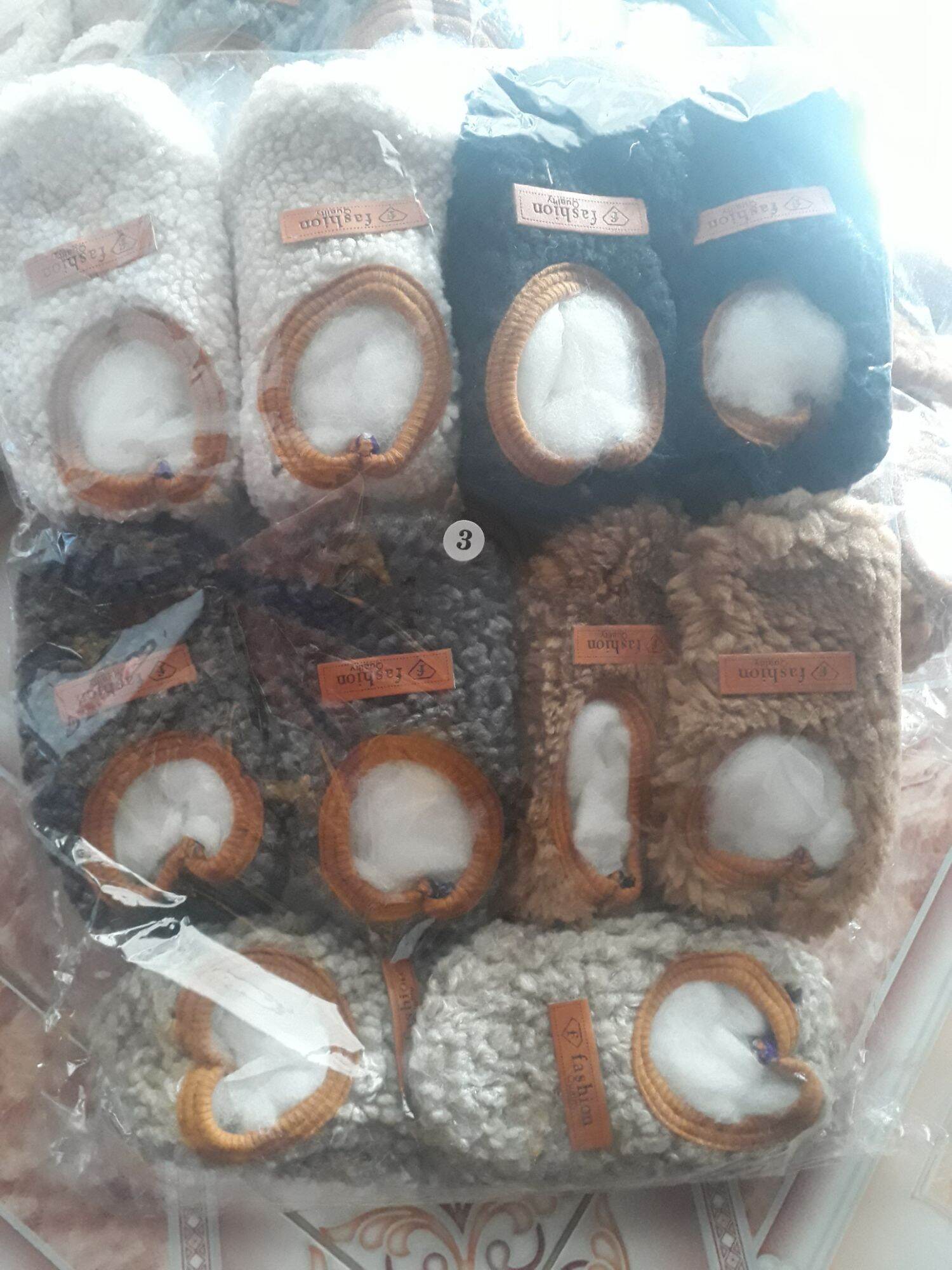 [tặng 1 đôi giày nỉ]combo 5 giày lông cừu chống trơn trượt cho bé