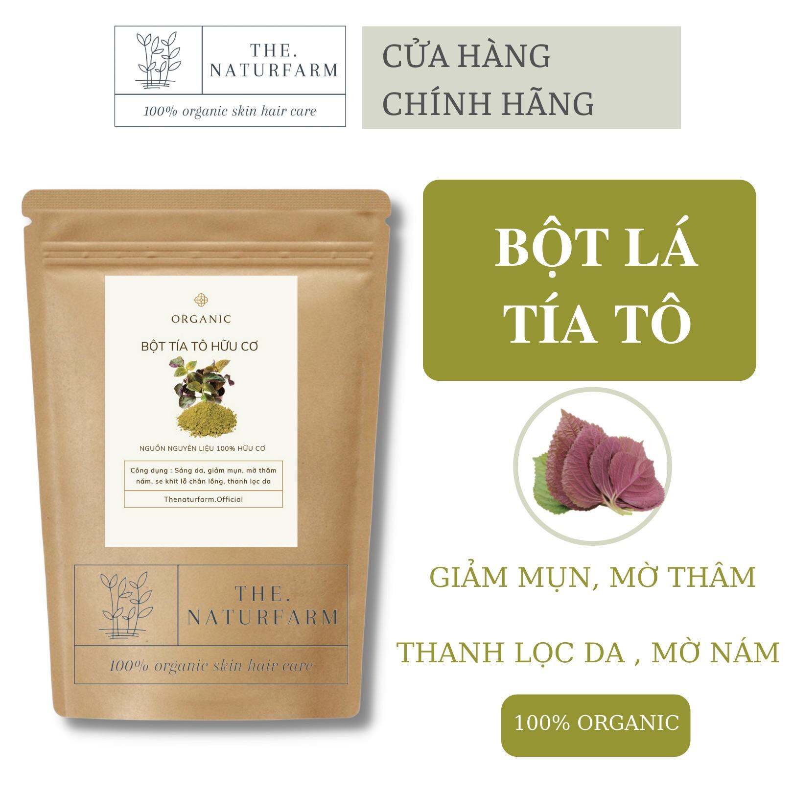 Bột tía tô đắp mặt nguyên chất naturfarm [ 50GR ]