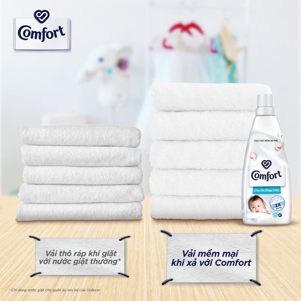 NƯỚC XẢ VẢI COMFORT TRẮNG 3.8kg