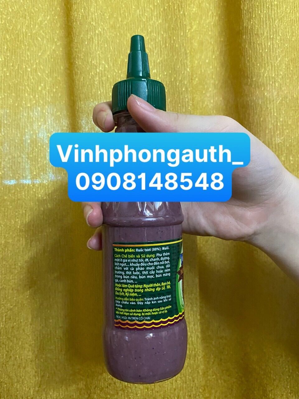 Mắm tôm Trí Hải dạng chai 225gr