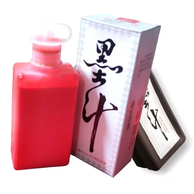 Mực tàu viết thư pháp, đỏ, đen _ 100ml