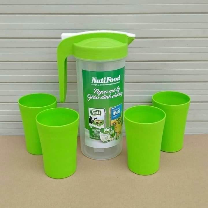 💥💥Bộ bình 4 Ly Nuti nhựa